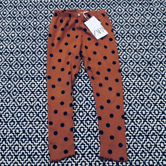 SOLD NWT Zara polka dot leggings - Picture 1 of 1